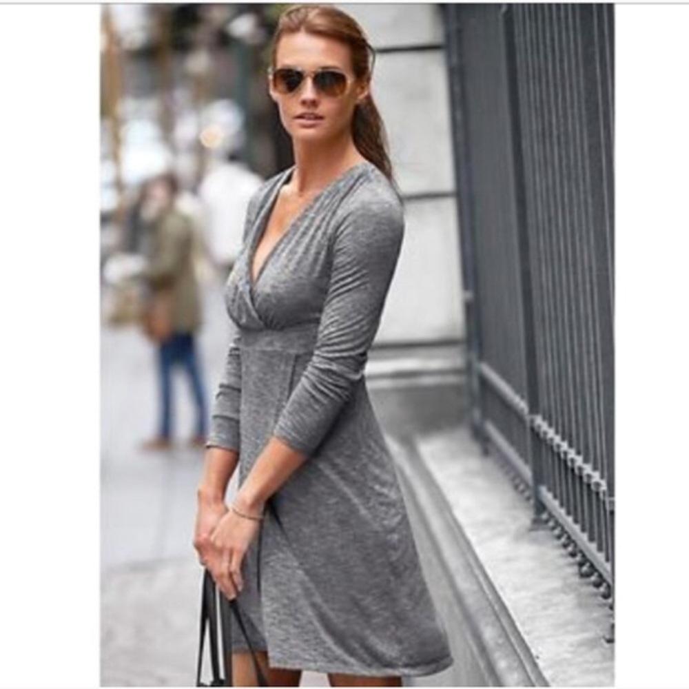 ✨EUC✨Athleta Wrap-It-Up Long Sleeve Dress